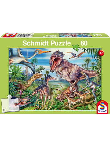 Schmidt Spiele 60lg. Puzzle "Bei den Dinosauriern" - ab 5 Jahren