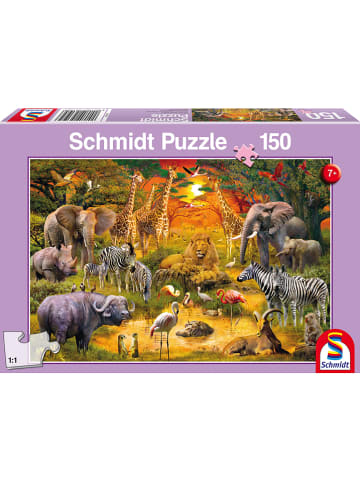 Schmidt Spiele 150tlg. Puzzle "Tiere in Afrika" - ab 7 Jahren