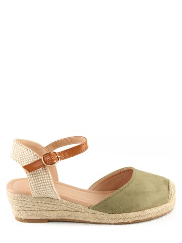 Sixth Sens Espadryle w kolorze oliwkowym