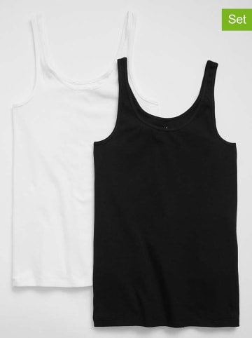 GAP 2-delige set: tops zwart/wit