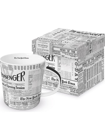 ppd Jumbotasse "The Messenger" in Schwarz/ Weiß - 350 ml