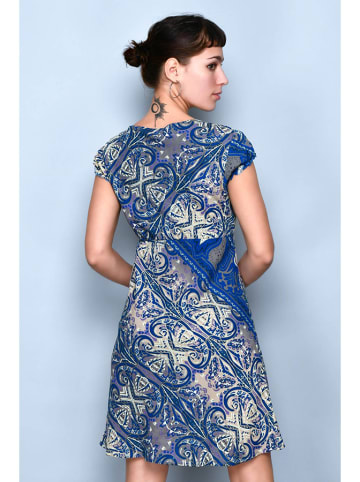 H.H.G. Sukienka w kolorze niebieskim ze wzorem