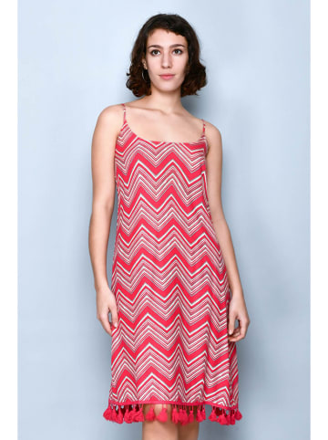H.H.G. Kleid in Rot/ Bunt