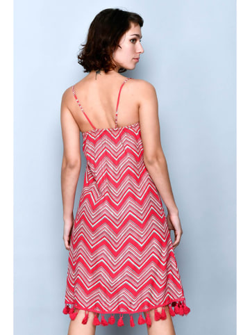 H.H.G. Kleid in Rot/ Bunt