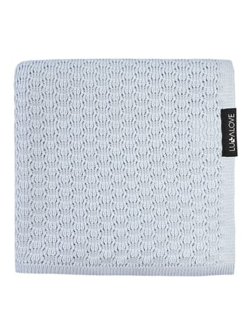 Lullalove Deken lichtblauw - (L)90 x (B)90 cm