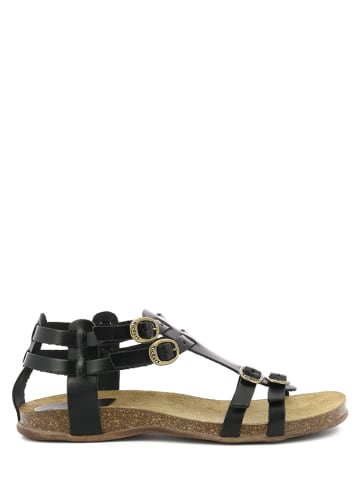 Kickers Leder-Sandalen "Ana" in Schwarz