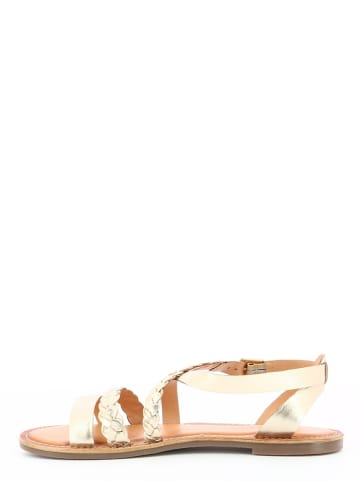 Kickers Leren sandalen "Diappo" goudkleurig