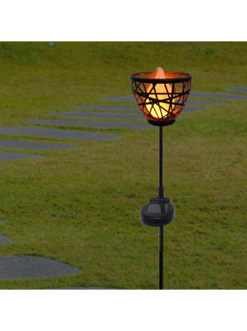 lumisky LED-Solar-Gartenstecker "Blossom" in Schwarz - (H)84,5 cm
