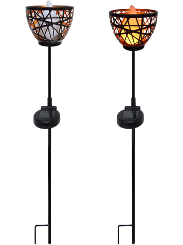 lumisky Lampa solarna LED "Blossom" w kolorze czarnym na trzonku - wys. 84,5 cm