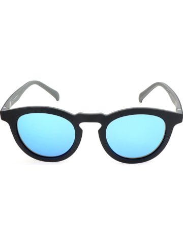adidas Okulary przeciwsłoneczne unisex w kolorze czarno-niebieskim