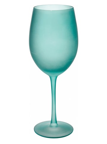 Villa d´Este 6-delige set: wijnglazen "Happy Summer" blauw/groen - 550 ml
