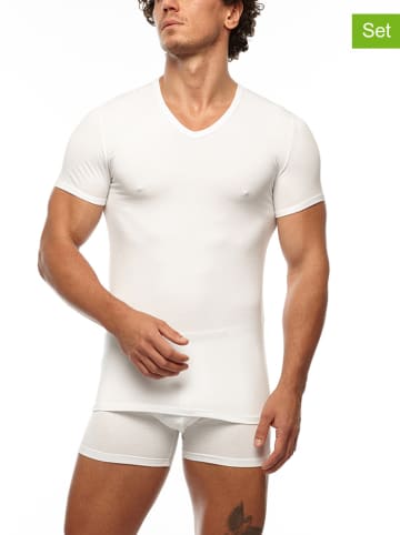 COTONELLA 2-delige set: shirts wit