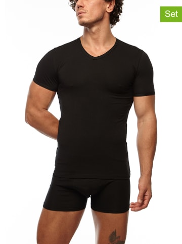 COTONELLA 2-delige set: shirts zwart
