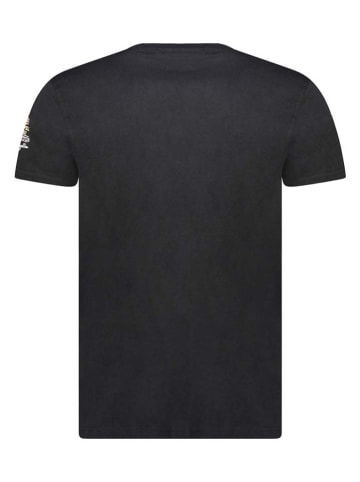 Geographical Norway Shirt "Jidney" in Schwarz/ Bunt