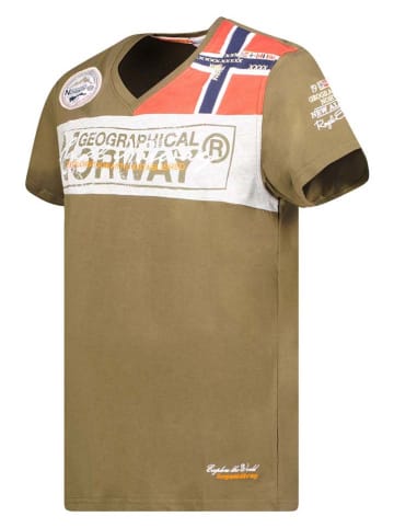 Geographical Norway Shirt "Jidney" kaki/meerkleurig