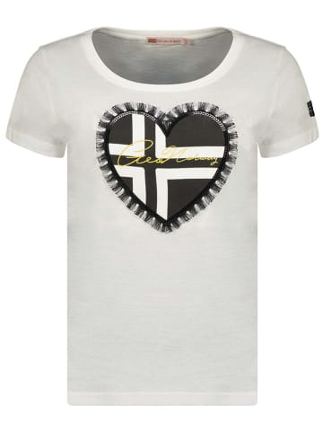 Geographical Norway T-shirt "Jeduction" w kolorze białym