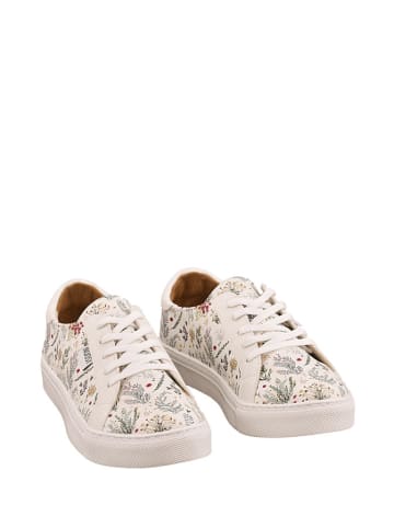 Noosy Leder-Sneakers in Weiß/ Bunt
