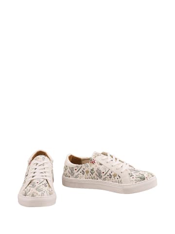 Noosy Leder-Sneakers in Weiß/ Bunt