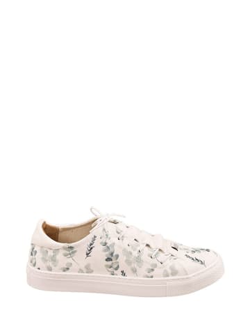 Noosy Leren sneakers wit/groen/meerkleurig