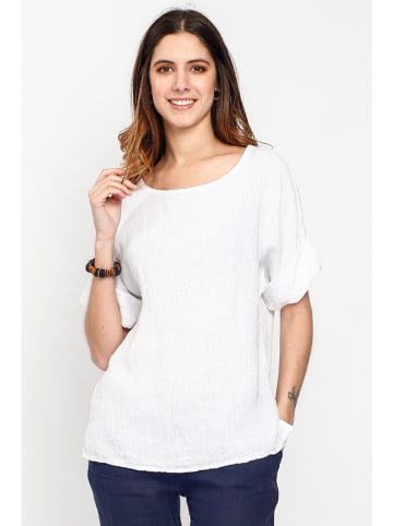Le Jardin du Lin Leinen-Shirt in Weiß