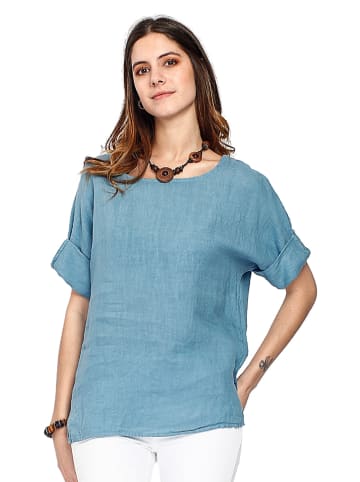 Le Jardin du Lin Leinen-Shirt in Hellblau