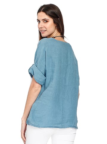 Le Jardin du Lin Leinen-Shirt in Hellblau
