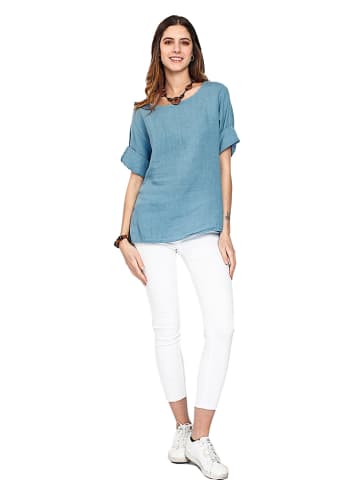 Le Jardin du Lin Leinen-Shirt in Hellblau