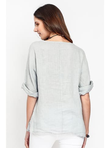 Le Jardin du Lin Linnen shirt grijs