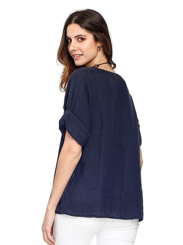 Le Jardin du Lin Leinen-Shirt in Dunkelblau