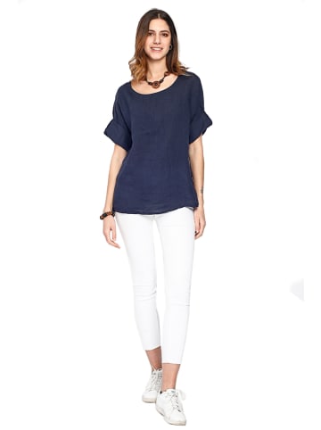 Le Jardin du Lin Leinen-Shirt in Dunkelblau