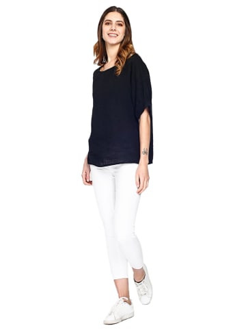 Le Jardin du Lin Leinen-Shirt in Schwarz