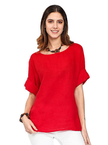 Le Jardin du Lin Leinen-Shirt in Rot