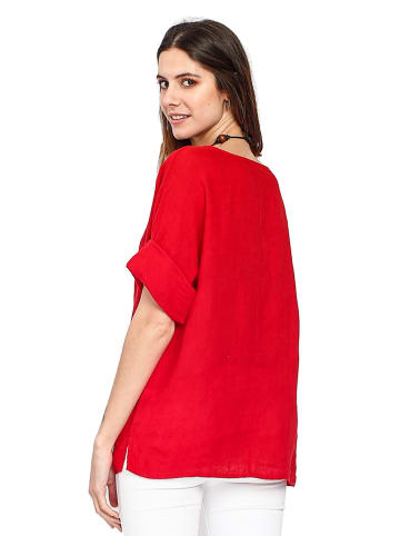 Le Jardin du Lin Leinen-Shirt in Rot