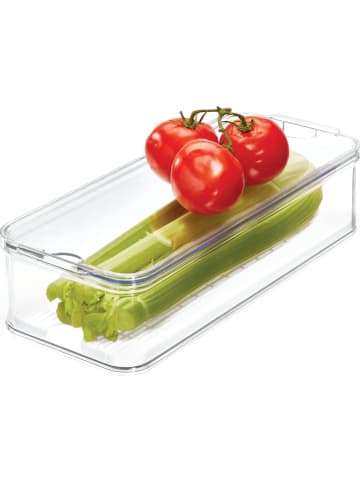 Idesign Kühlschrankorganizer "Crisp" in Transparent - (B)40 x (H)9,6 x (T)16 cm