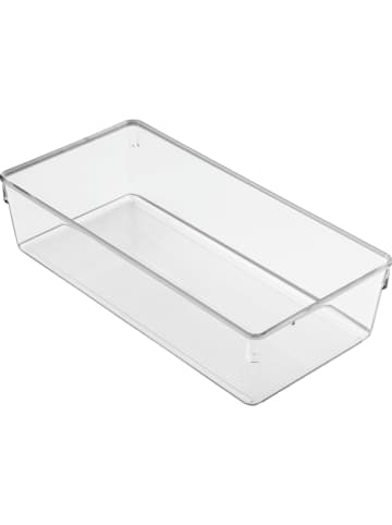 Idesign Aufbewahrungsbox "Linus" in Transparent - (B)30,5 x (H)7,6 x (T)15,2 cm