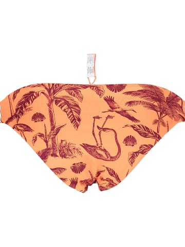 Maaji Wende-Bikini-Hose "Fortune Teller" in Orange/ Hellbraun/ Grau