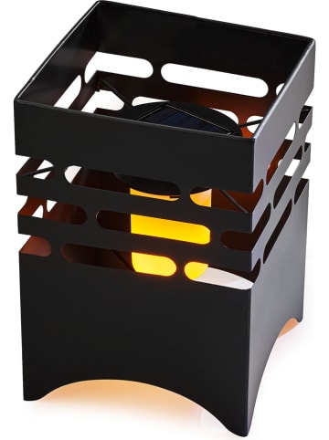 Gartenfreude Solarne palenisko w kolorze czarnym - 15,5 x 23,5 x 15,5 cm