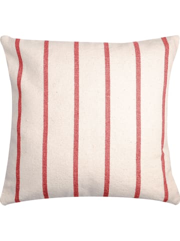 STOF France Kissen "St Tropez" in Beige/ Rot - (L)50 x (B)50 cm