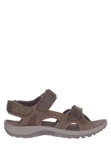 Merrell Leder-Trekkingsandalen "Sandspur 2" in Braun/ Braun