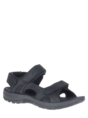 Merrell Skórzane sandały trekkingowe w kolorze czarnym