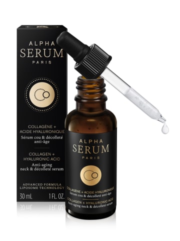 Alphasérum Hals- & Dekolleteserum "Collagen + Hyauloronic Acid", 30 ml