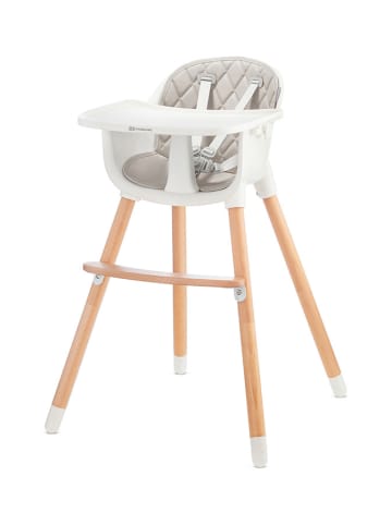 Kinderkraft Krzesełko w kolorze biało-szarym do karmienia - 6 m+