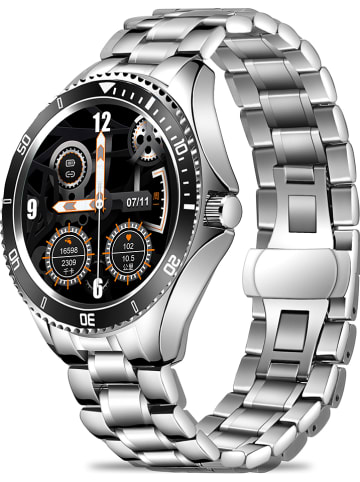 SmartCase Smartwatch zilverkleurig