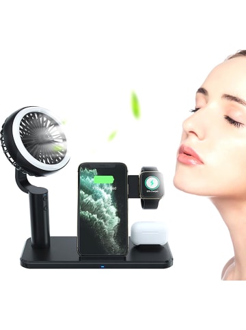 SmartCase 3in1-Induktions-Ladestation in Schwarz