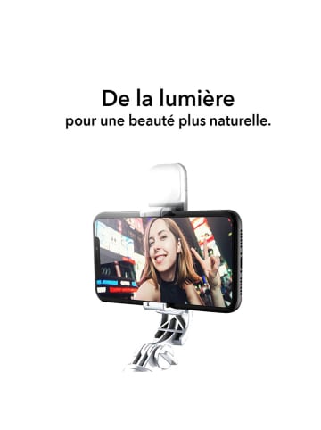 SmartCase LED-Smartphone-Stativ in Weiß
