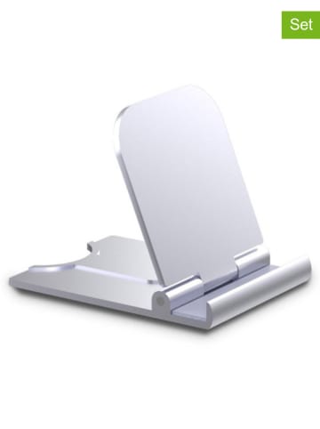 SmartCase 2er-Set: Smartphone-Halterungen in Silber