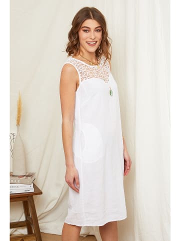 Rodier Lin Linnen jurk wit