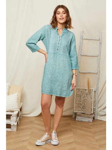 Rodier Lin Leinen-Kleid in Grün