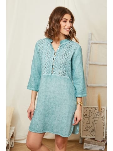 Rodier Lin Leinen-Kleid in Grün