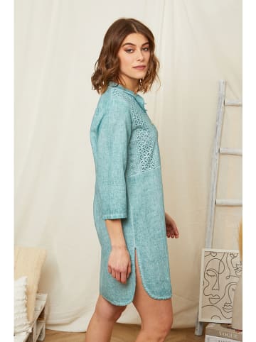 Rodier Lin Leinen-Kleid in Grün